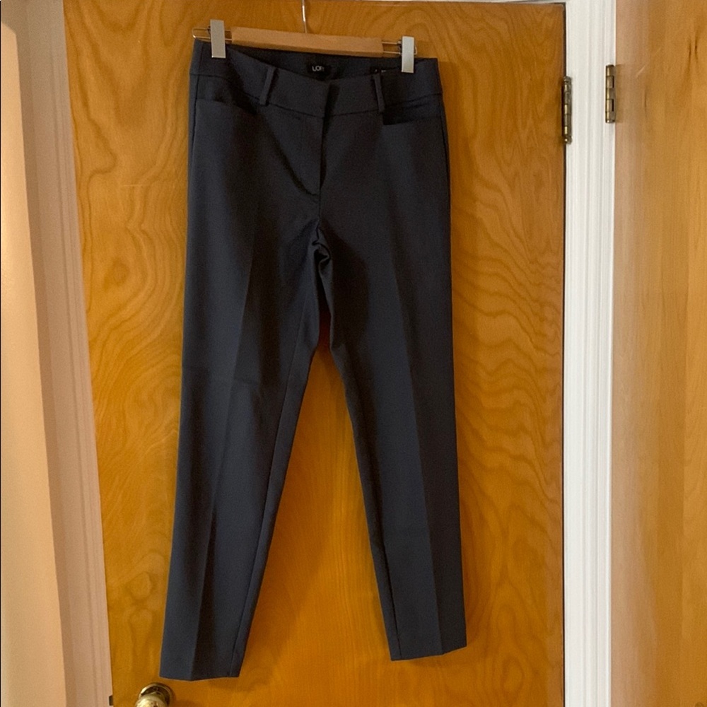 LOFT Black Dress Pants Straight-Leg Formal